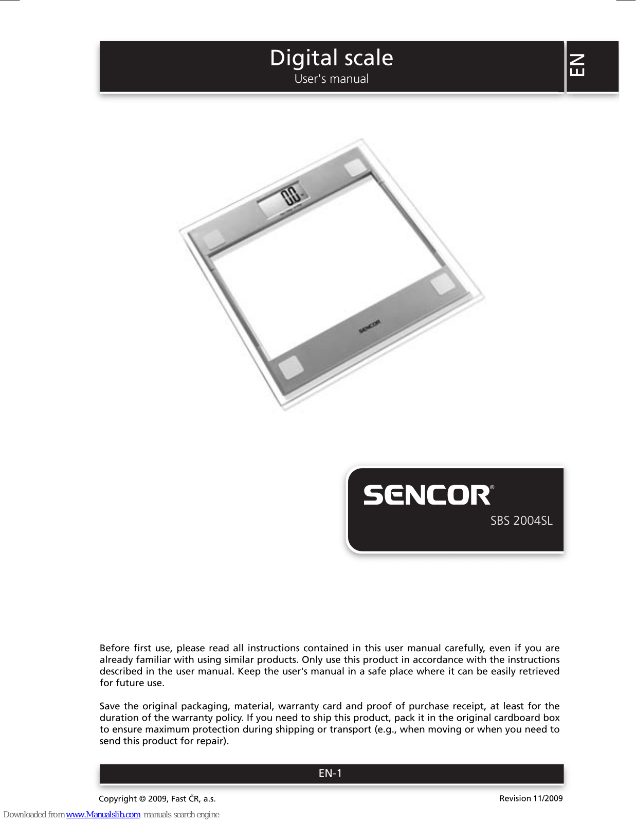 Sencor SBS 2004SL User Manual - ManualMachine.com