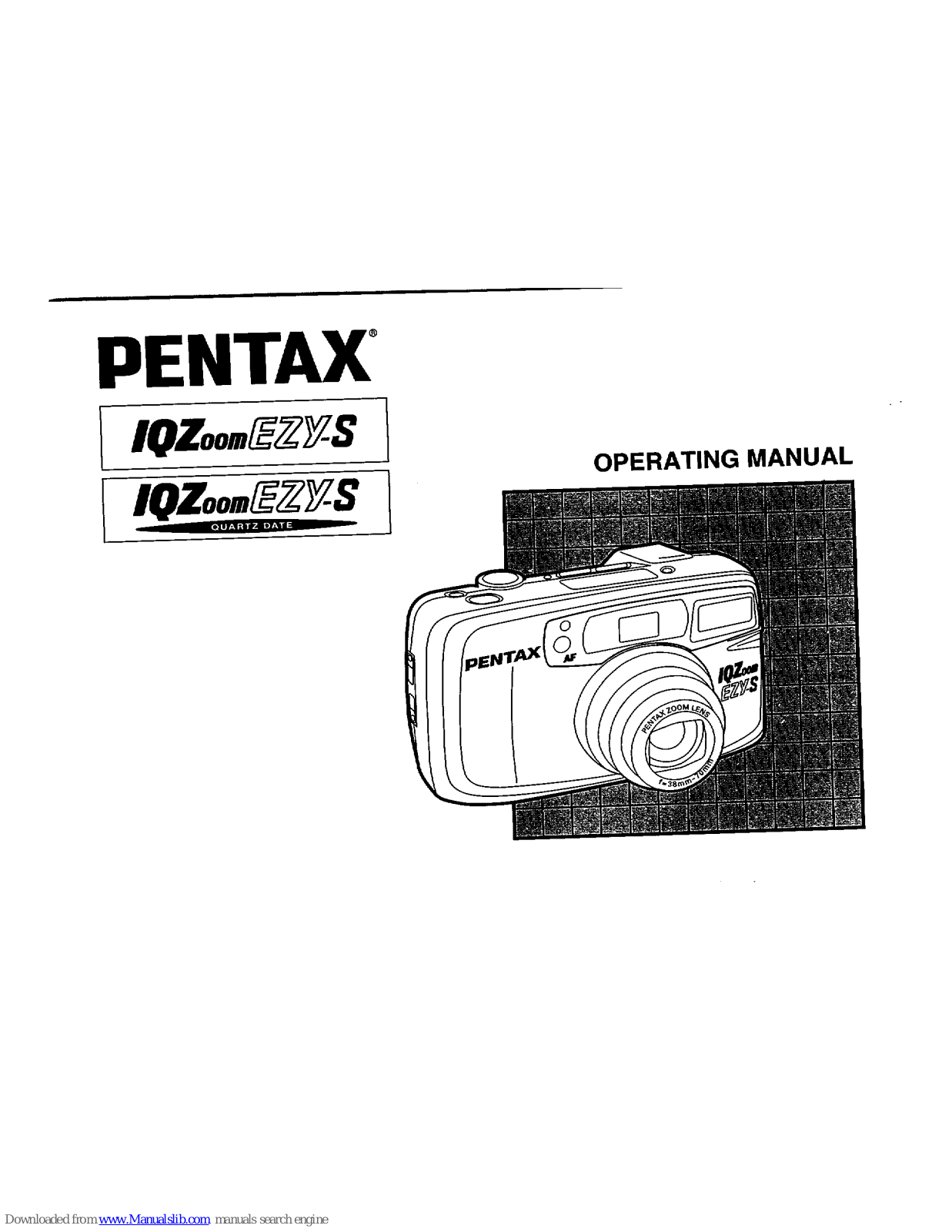 Pentax EZY-S, IQZoom EZY-S, IQZoom EZY-S Quartz Date User Manual