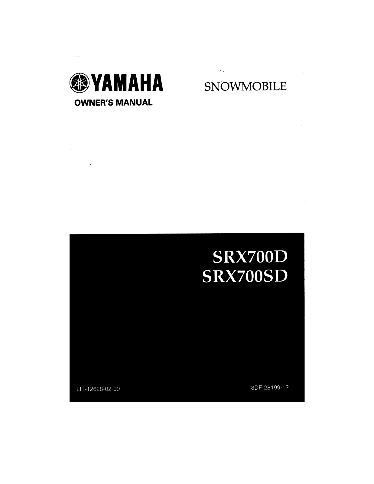 Yamaha SRX700 User Manual
