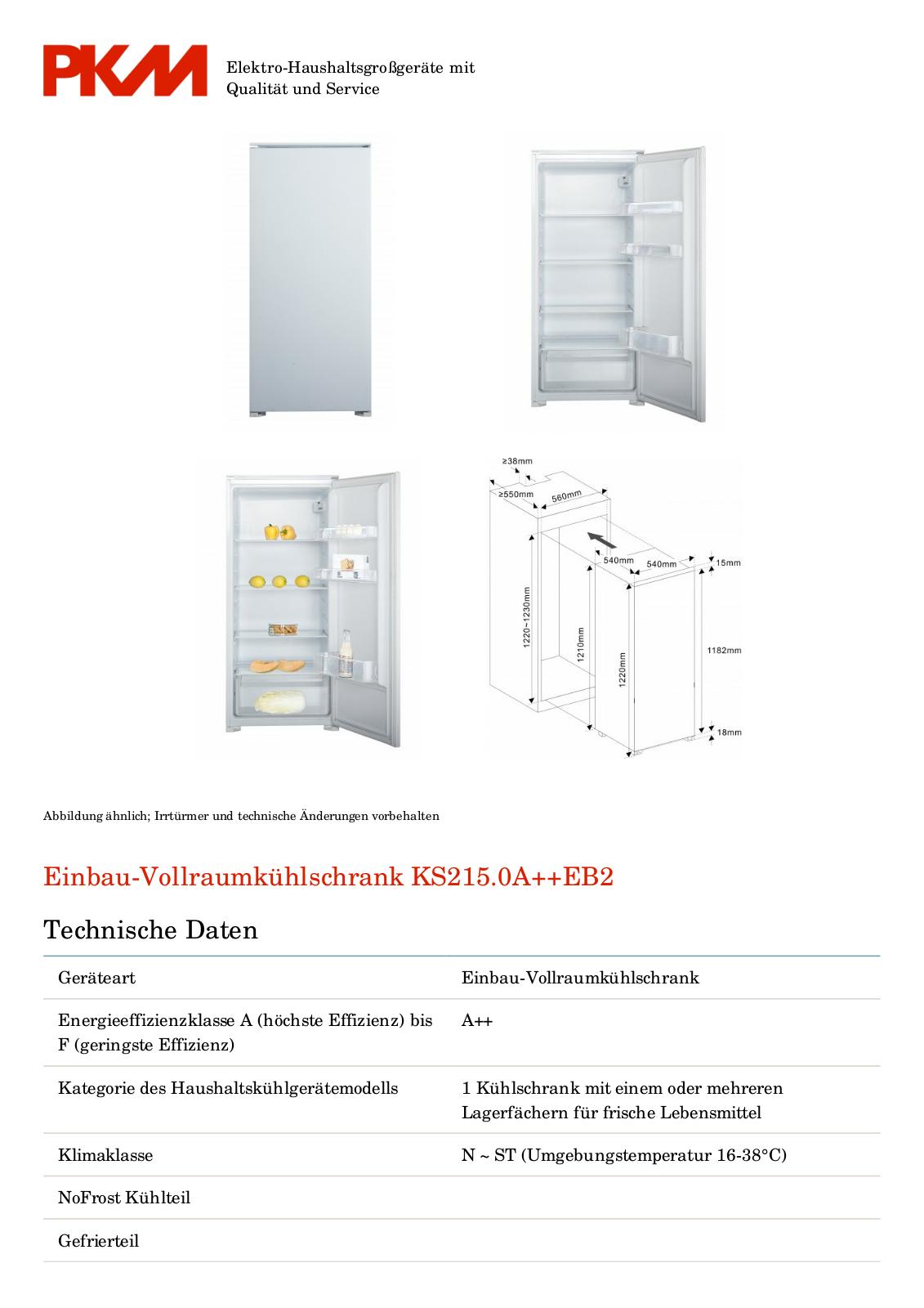 PKM KS215.0A++EB2 User Manual