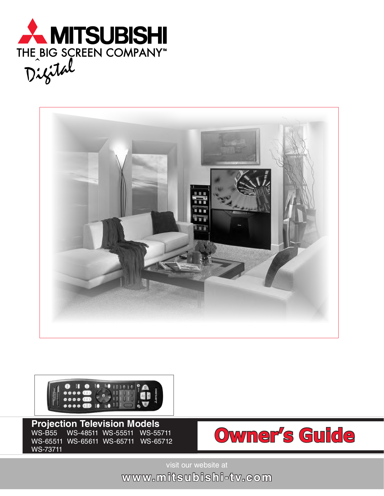 Mitsubishi Electronics WS-65611, WS-65511, WS-55511, WS-65711, WS-B55 User Manual