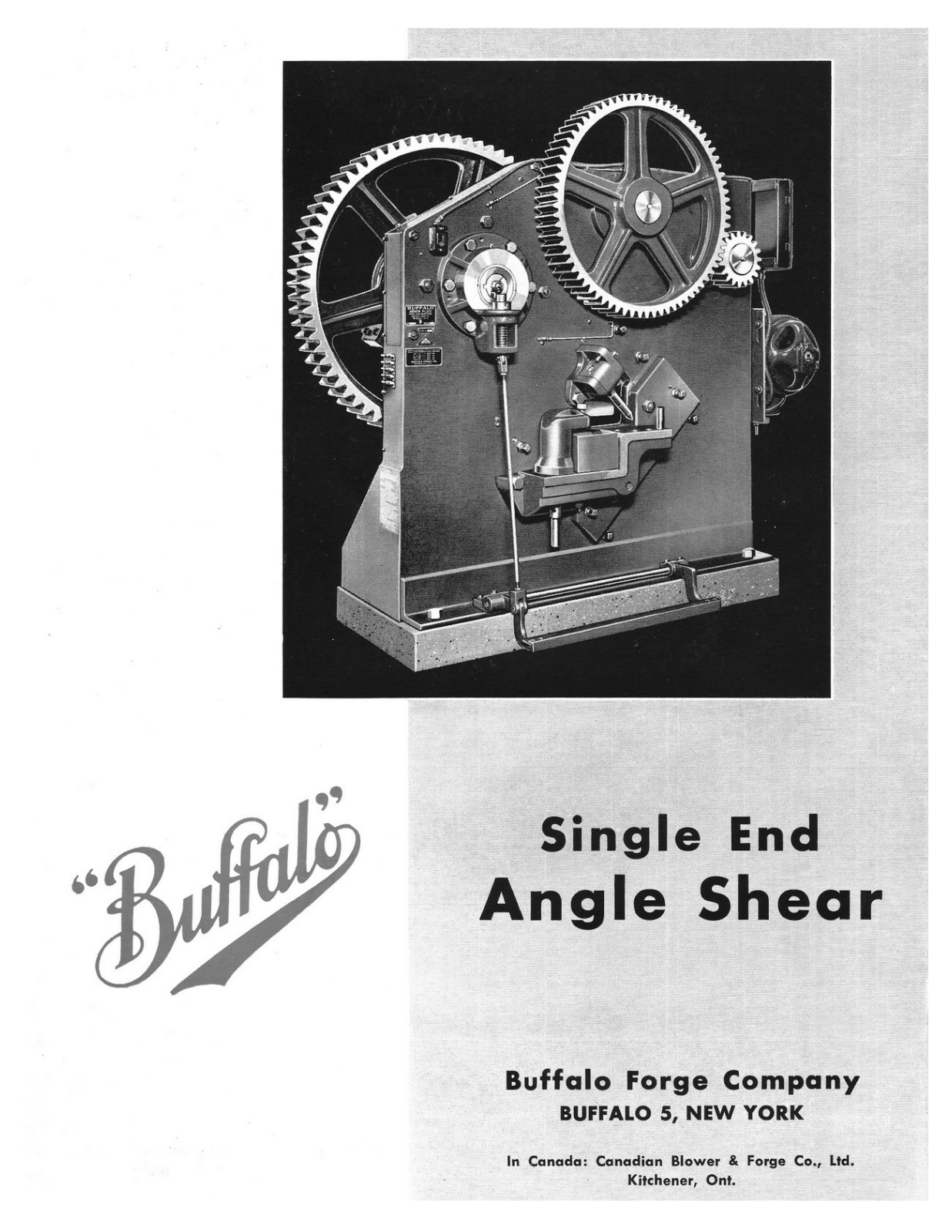 Buffalo Forge Form 3104-A – “Buffalo” Single End Angle Shear Other - ManualMachine.com