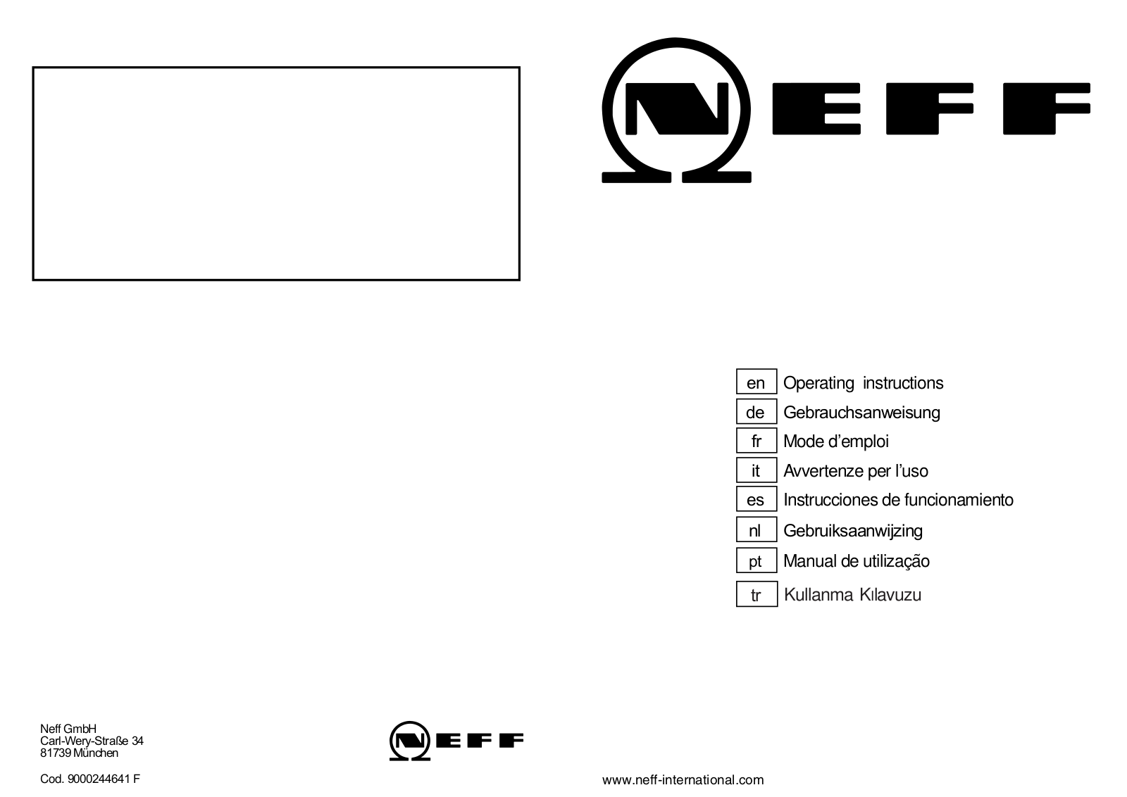 Neff M3126N1 User Manual