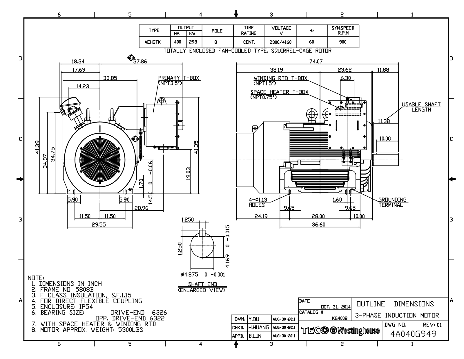 Teco KG4008 Reference Drawing