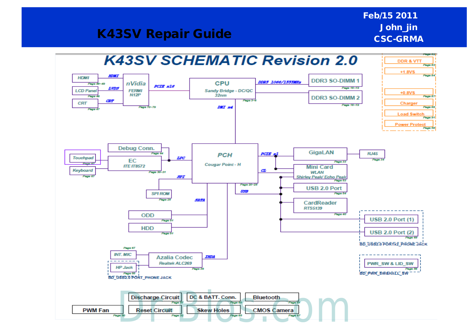 Asus K43SV Repair Guide