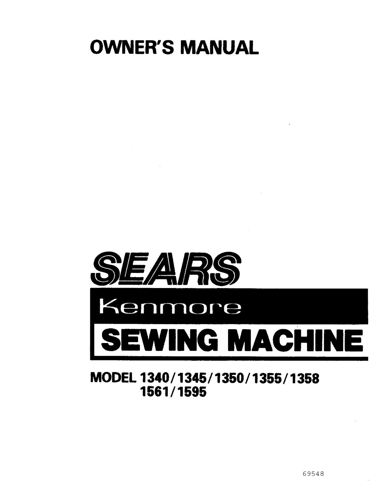 Kenmore 1350, 1355, 1358 User Manual - ManualMachine.com