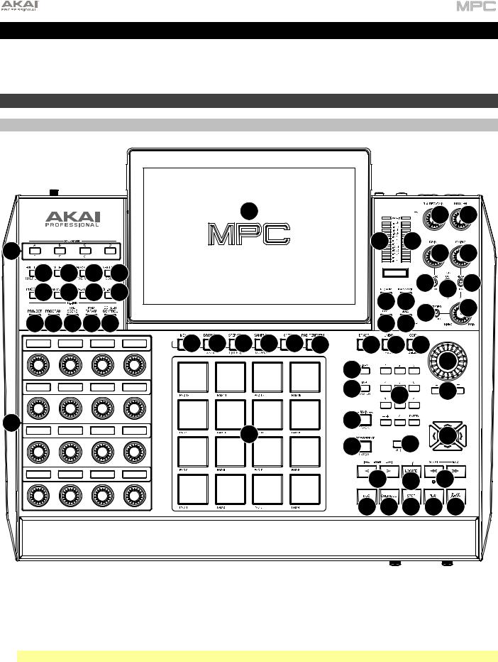 Akai MPC Touch, MPC X User Manual