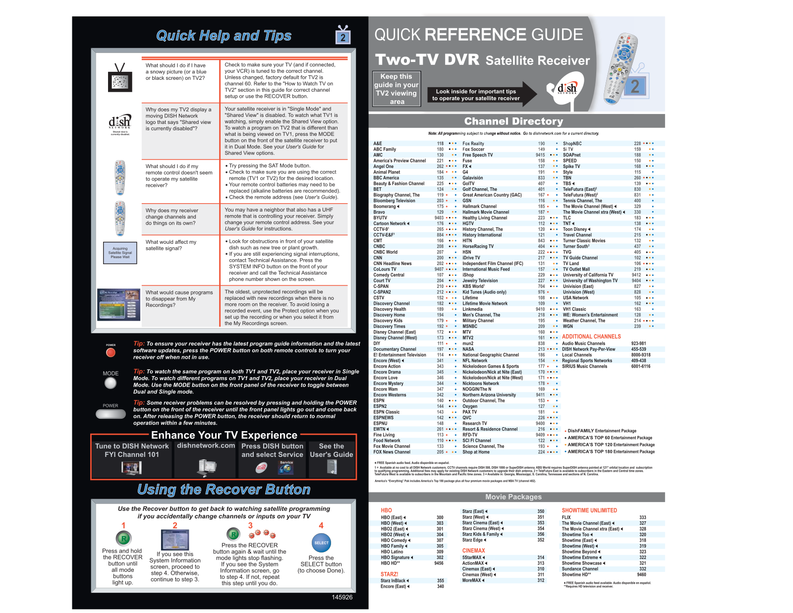 Dish Network TV2 User Manual