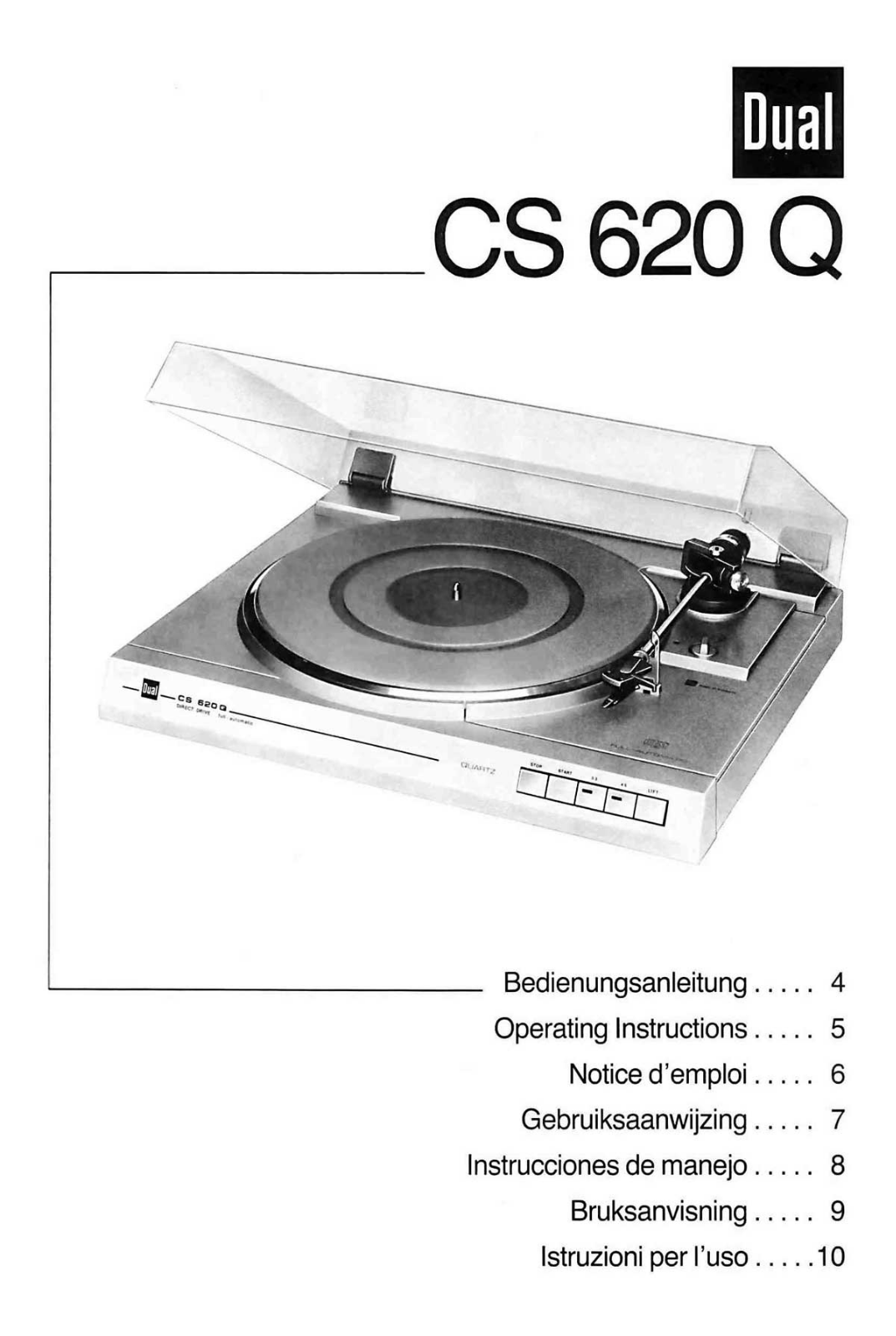 Dual CS-620-Q Owners manual
