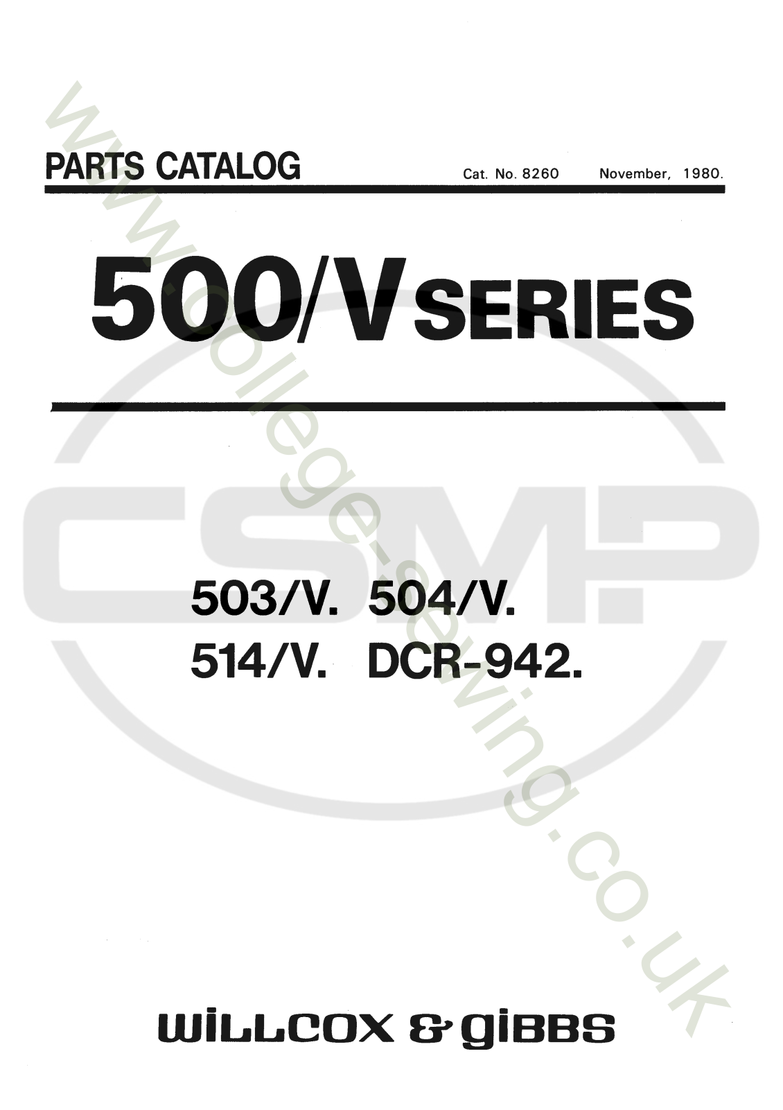 Pegasus 500_V SERIES Parts Book