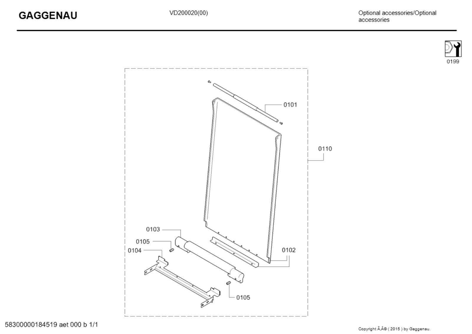 Gaggenau VD200020 Diagram