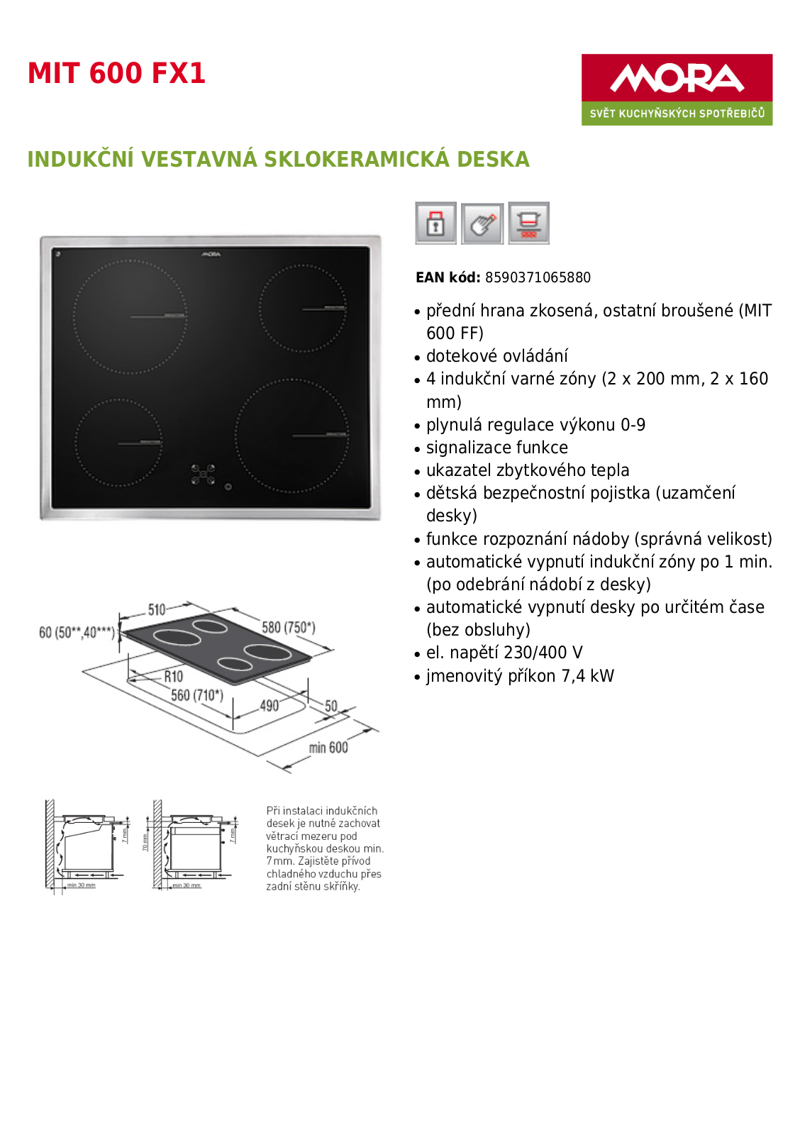 Mora MIT 600 FX1 User Manual