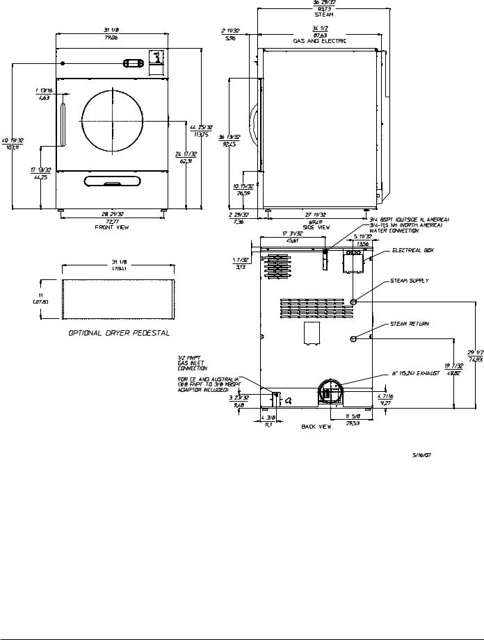 American Dryer Corp T50, T20, T30, T75 User Manual