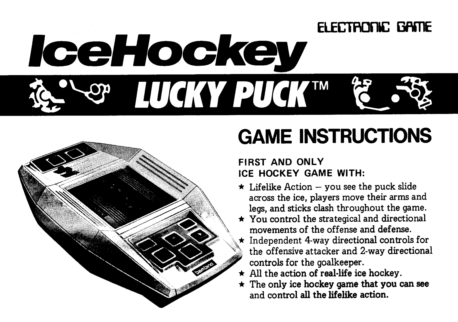 Bambino Hockey User Guide