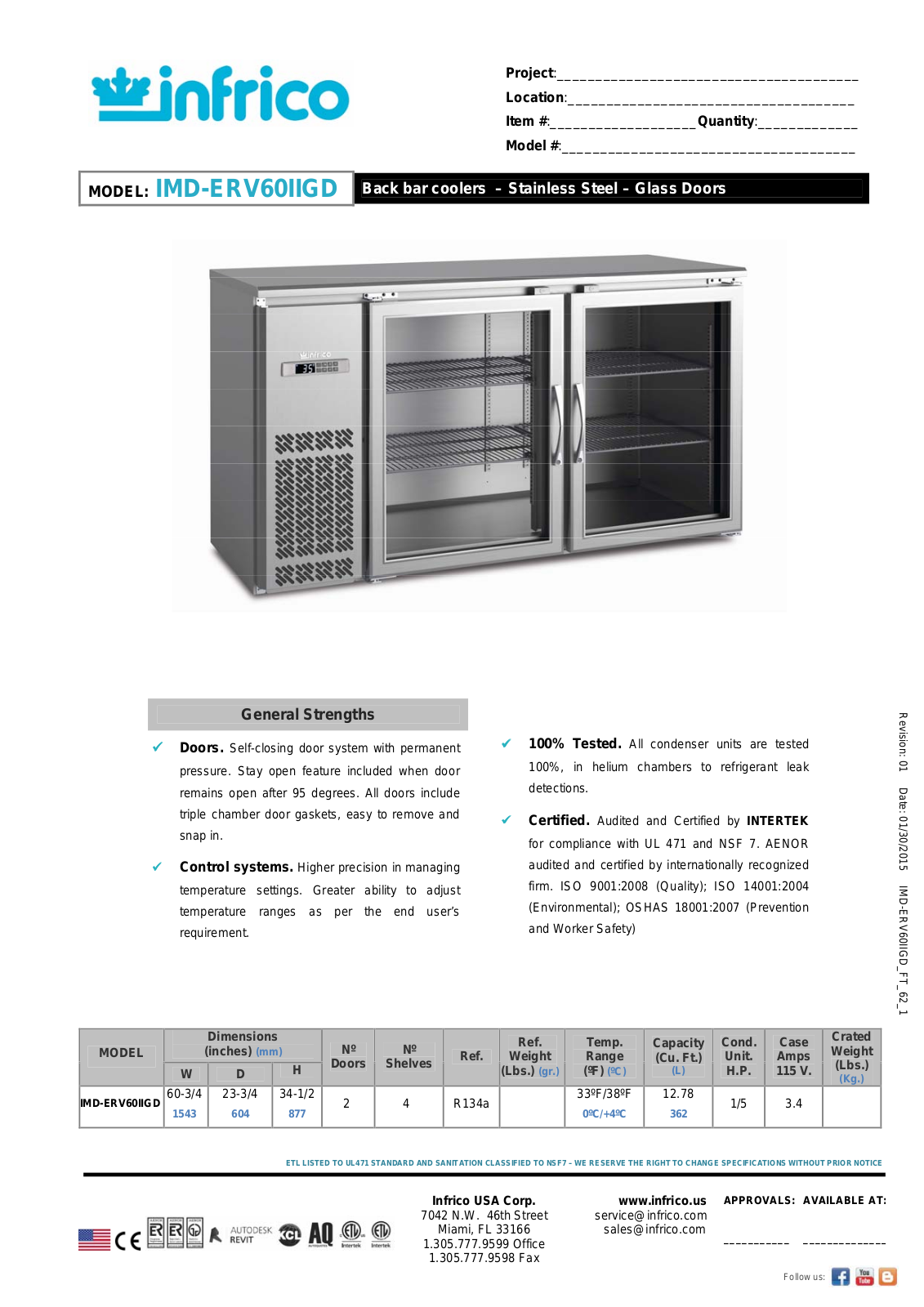 Infrico IMD-ERV60IIGD User Manual