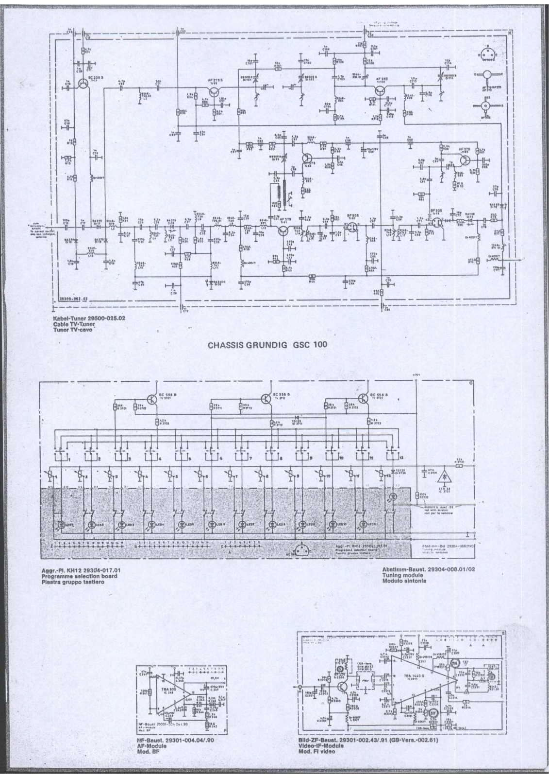 GRUNDIG CUC3410 Diagram