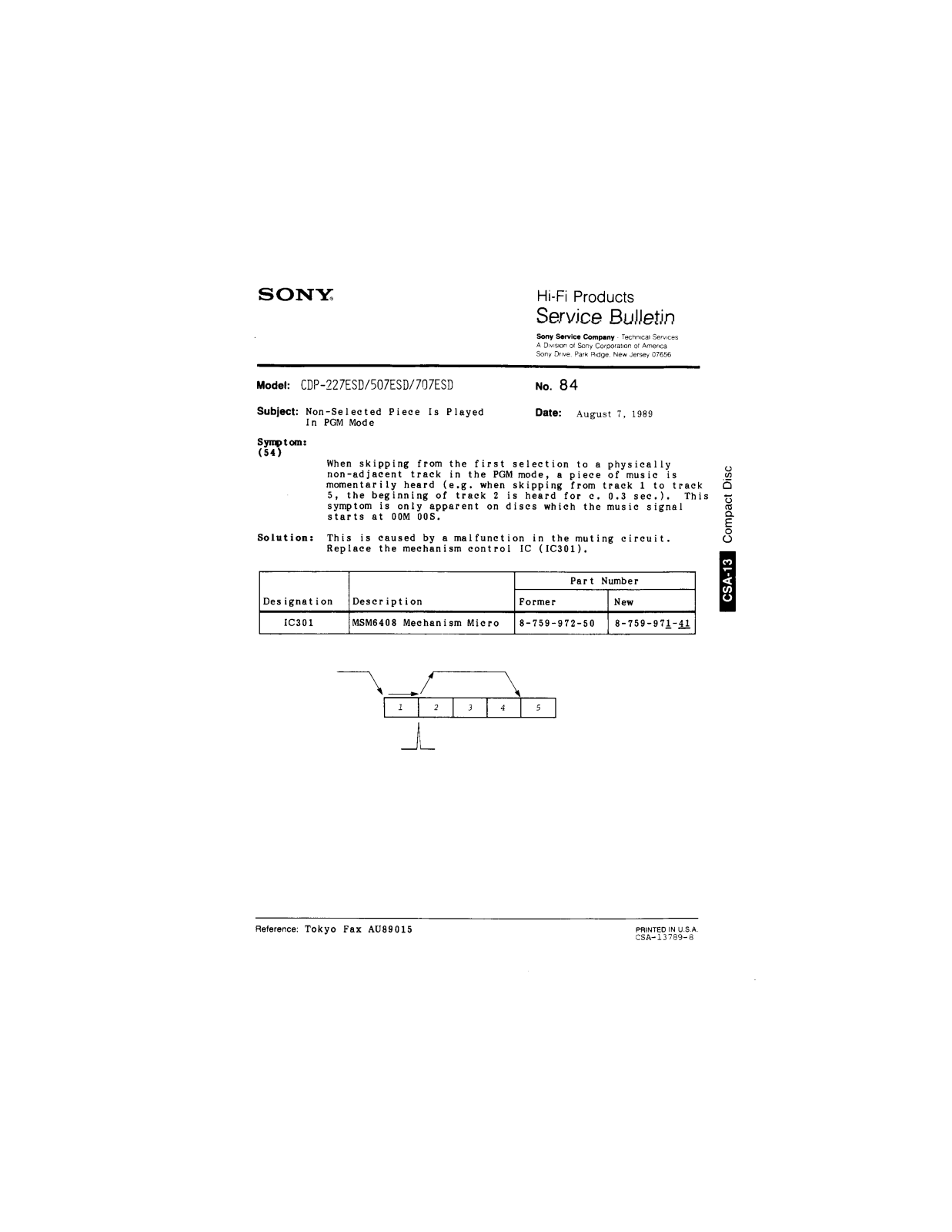 Sony CDP-227ESD, CDP-507ESD, CDP-707ESD Service Manual