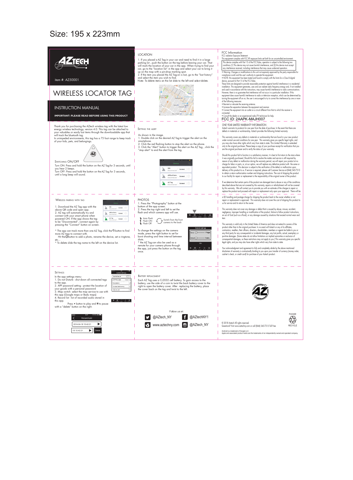 KINGSUN MAJH007 User Manual