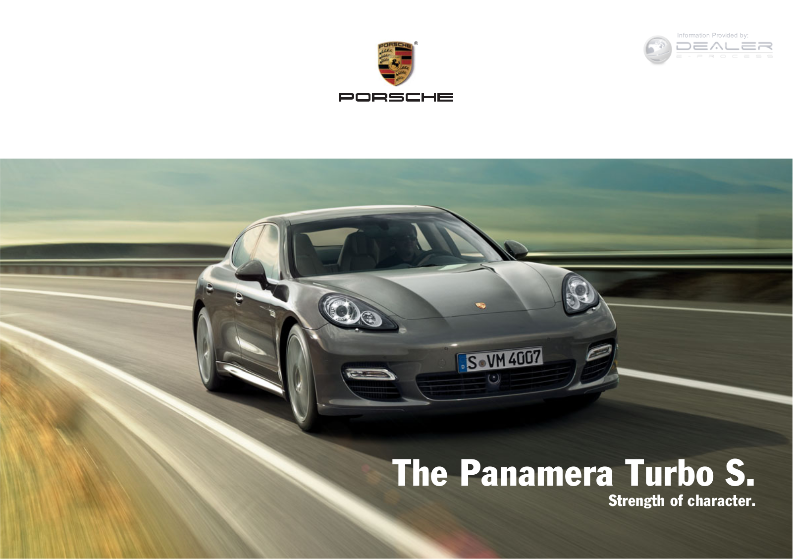 Porsche Panameraturbos         2012 Owner's Manual