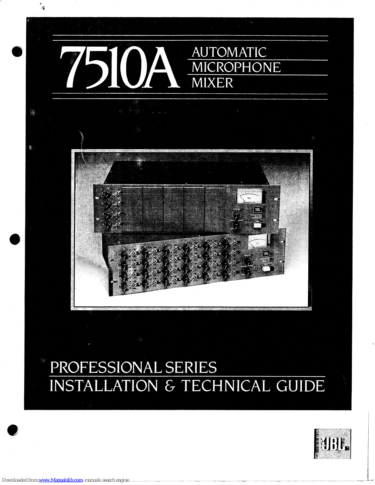 JBL 7510A Installation & Technical Manual