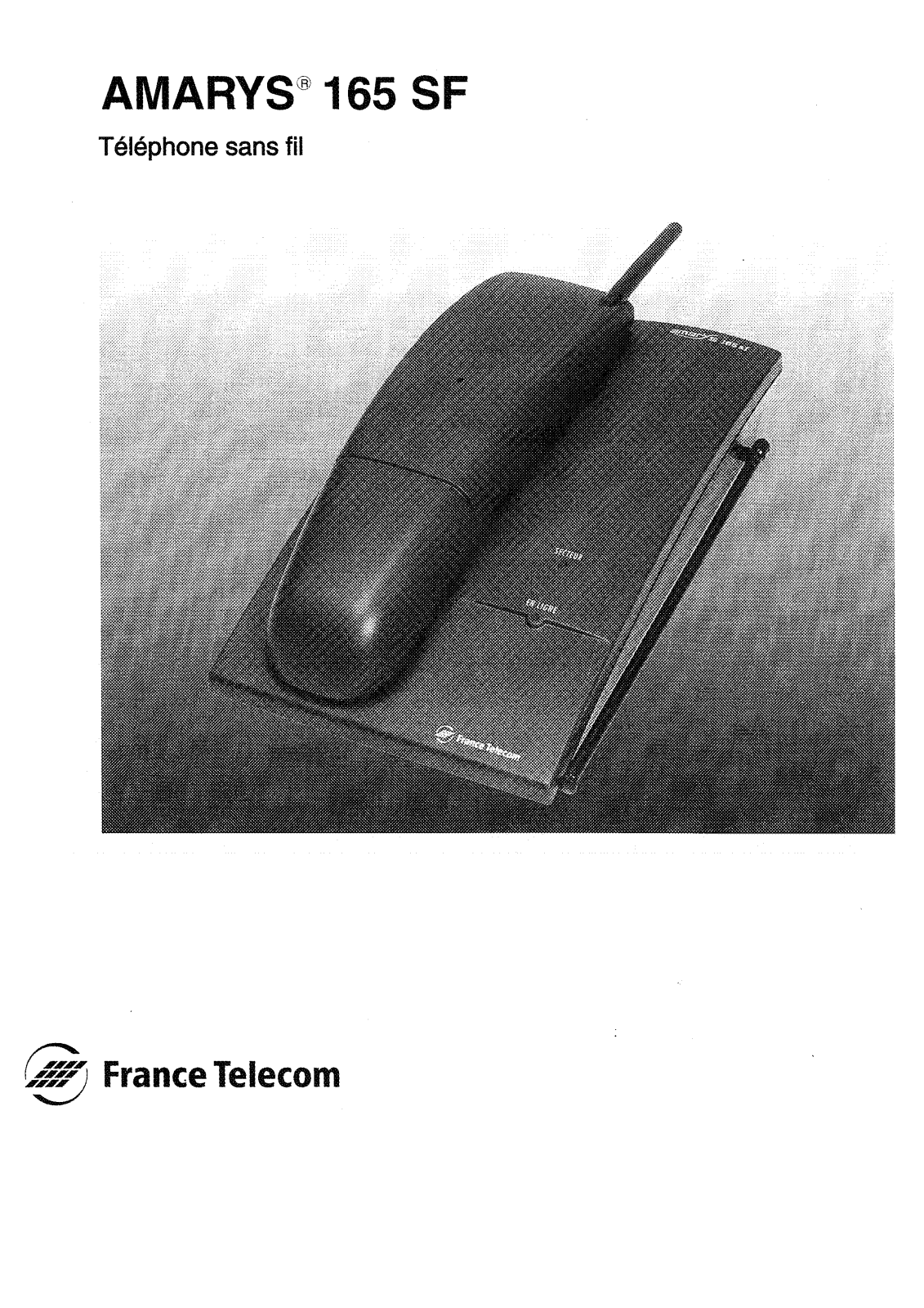 FRANCE TELECOM AMARYS 165 SF User Manual