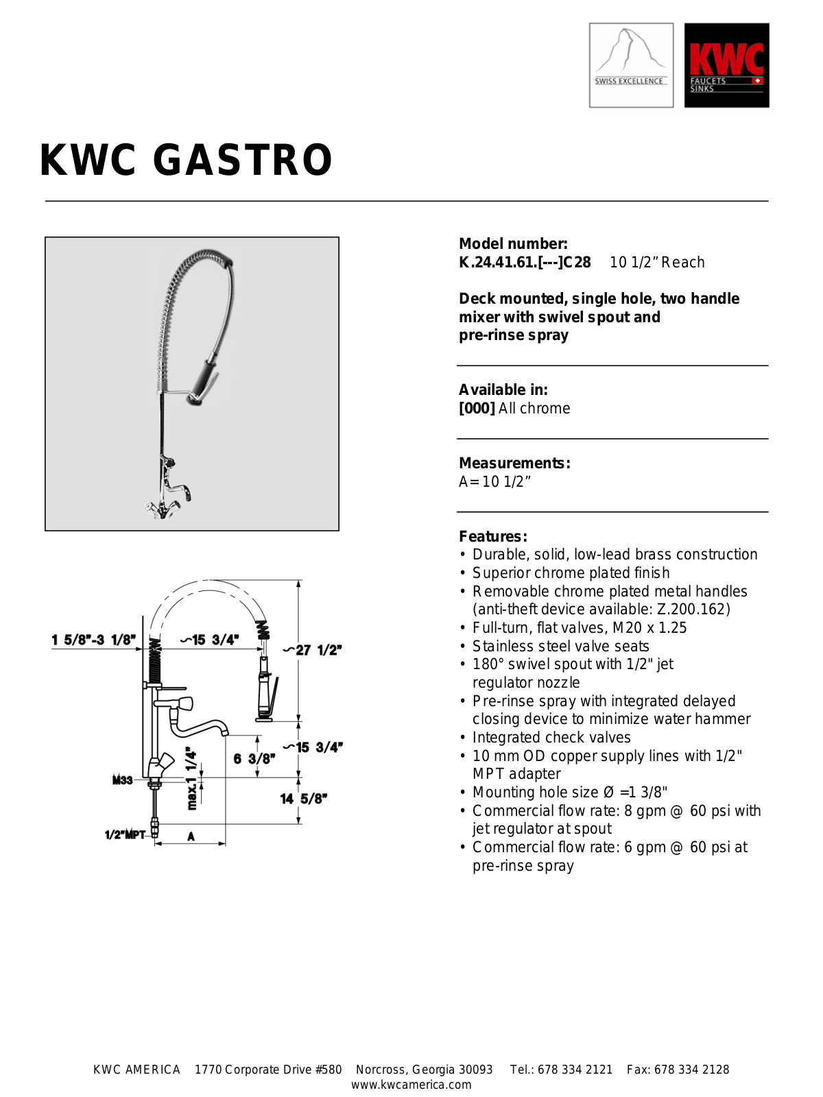 KWC K.24.41.61 User Manual - ManualMachine.com