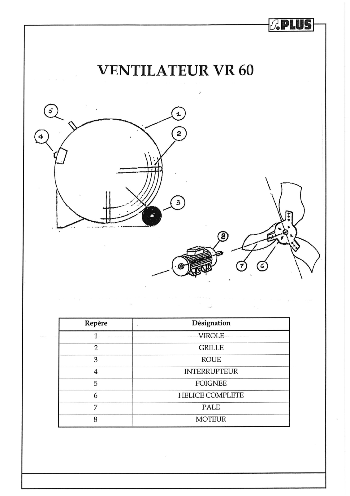 S.plus VR 60 User Manual