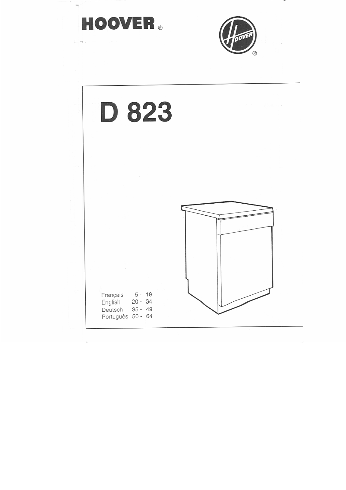 HOOVER D 823 User Manual
