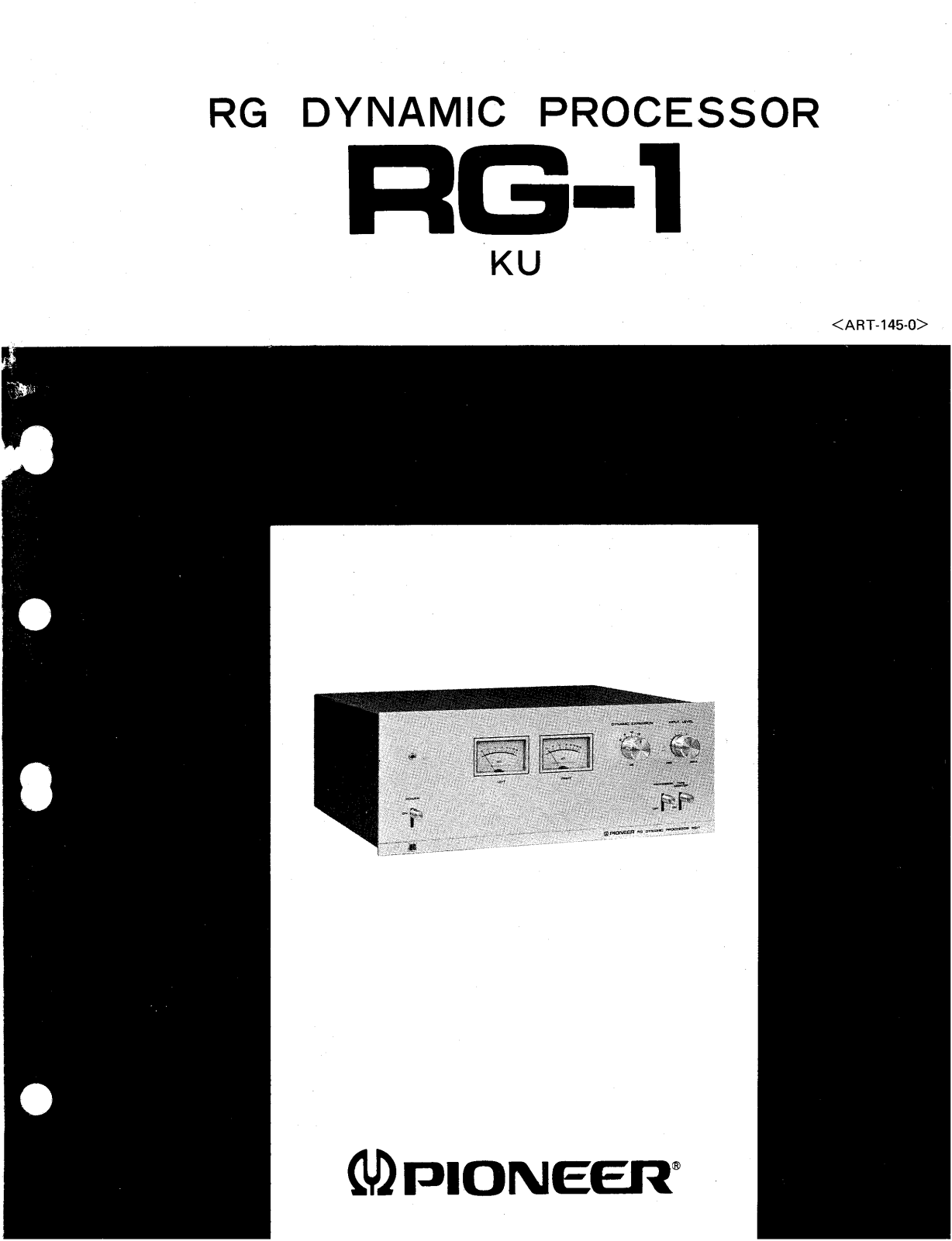 Pioneer RG-1 Service manual