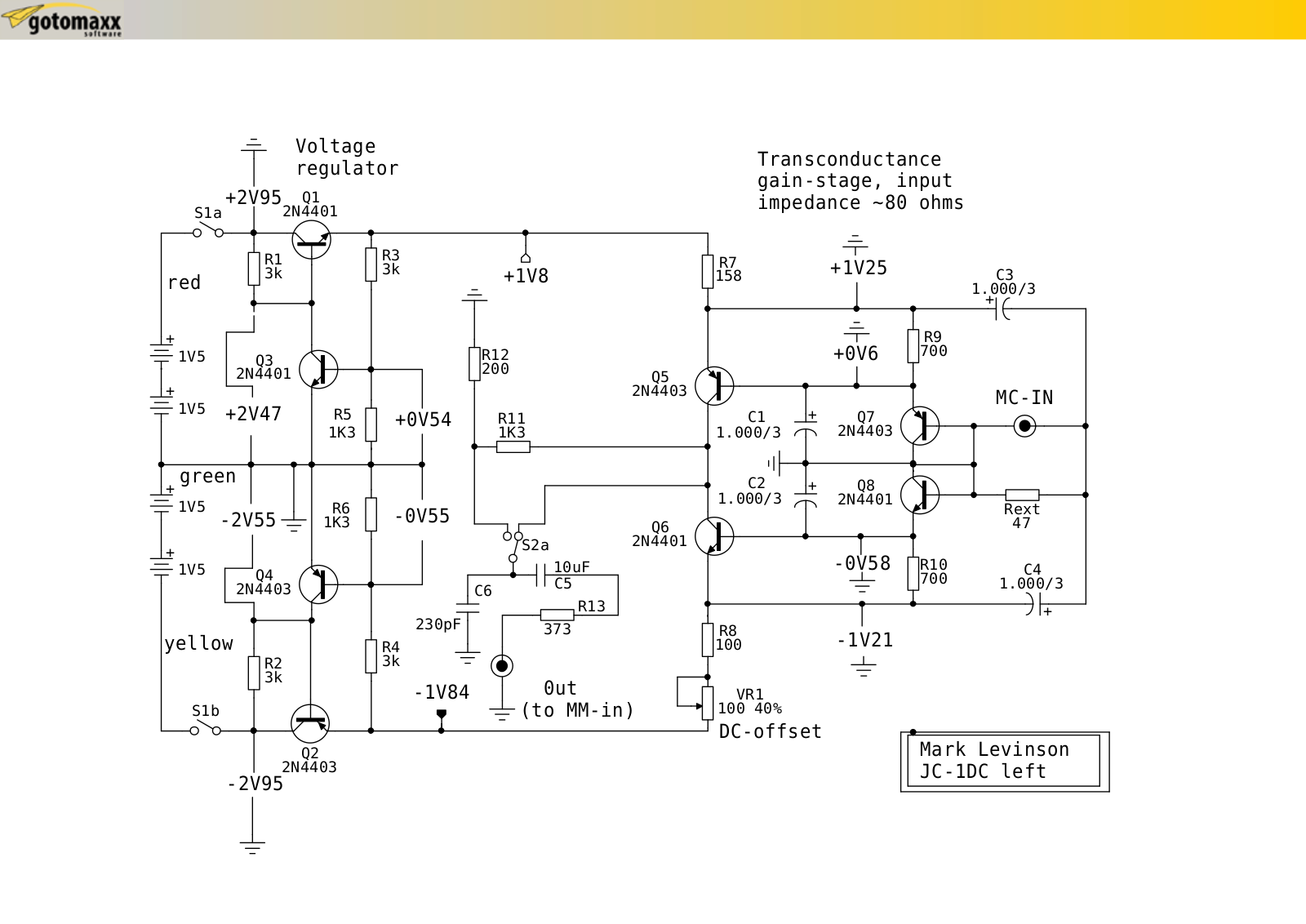 Mark Levinson JC-1-DL Schematic