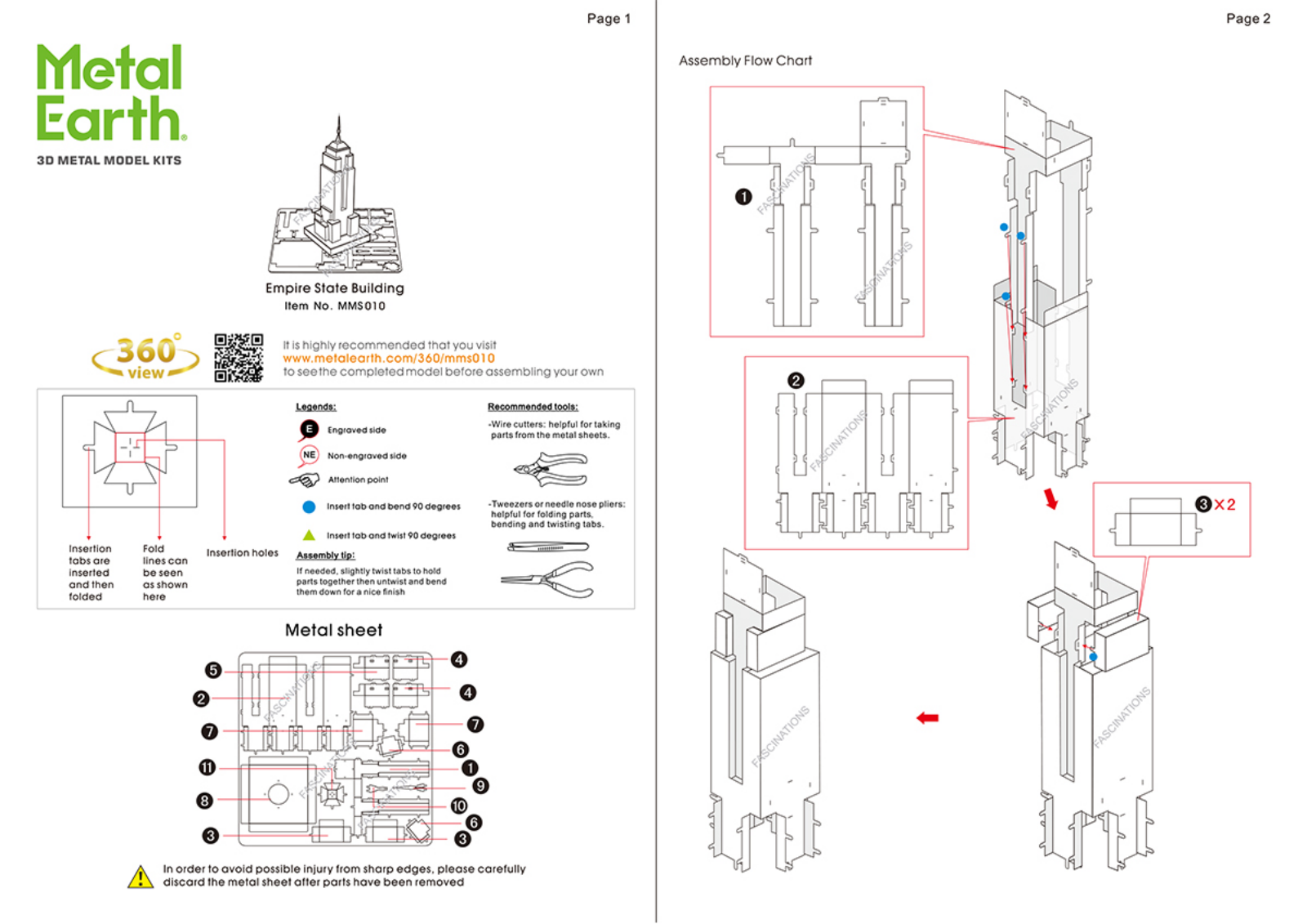 Fascinations MMS010 operation manual