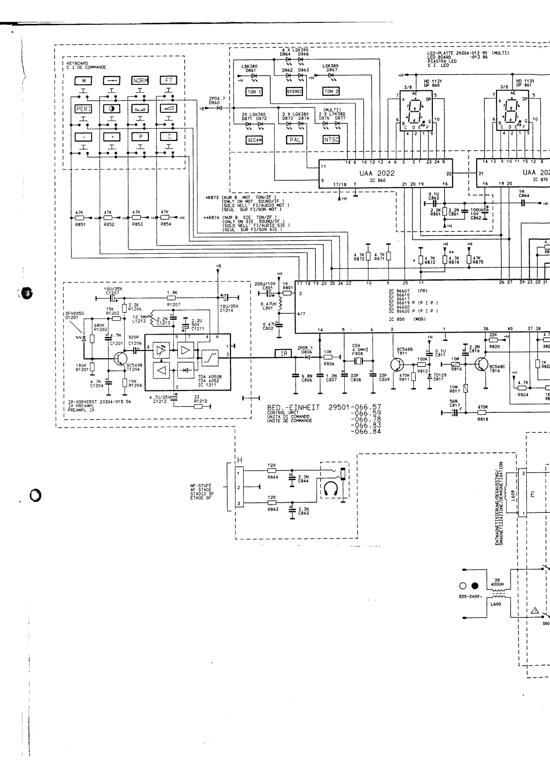 Grundig CUC3850 Schematic