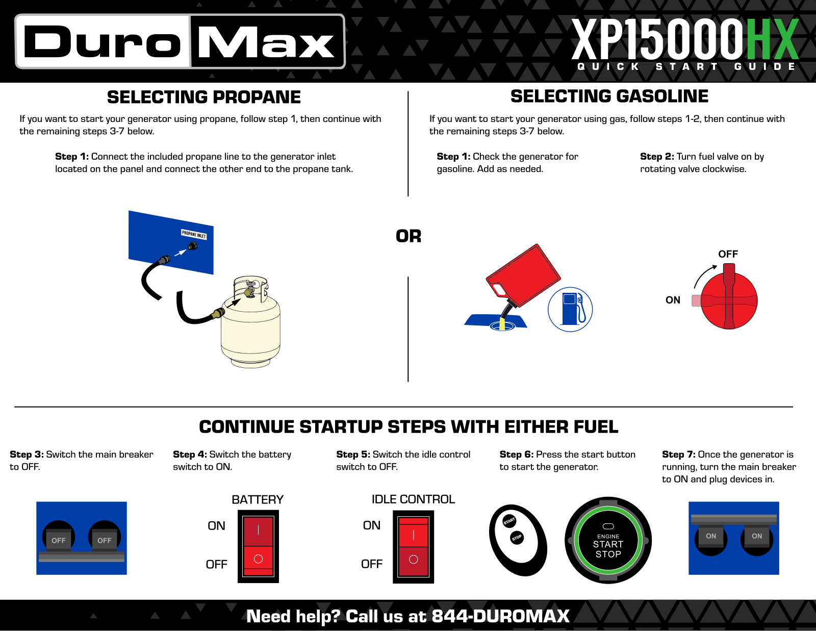 DuroMax XP15000HX Quick Start Guide - ManualMachine.com