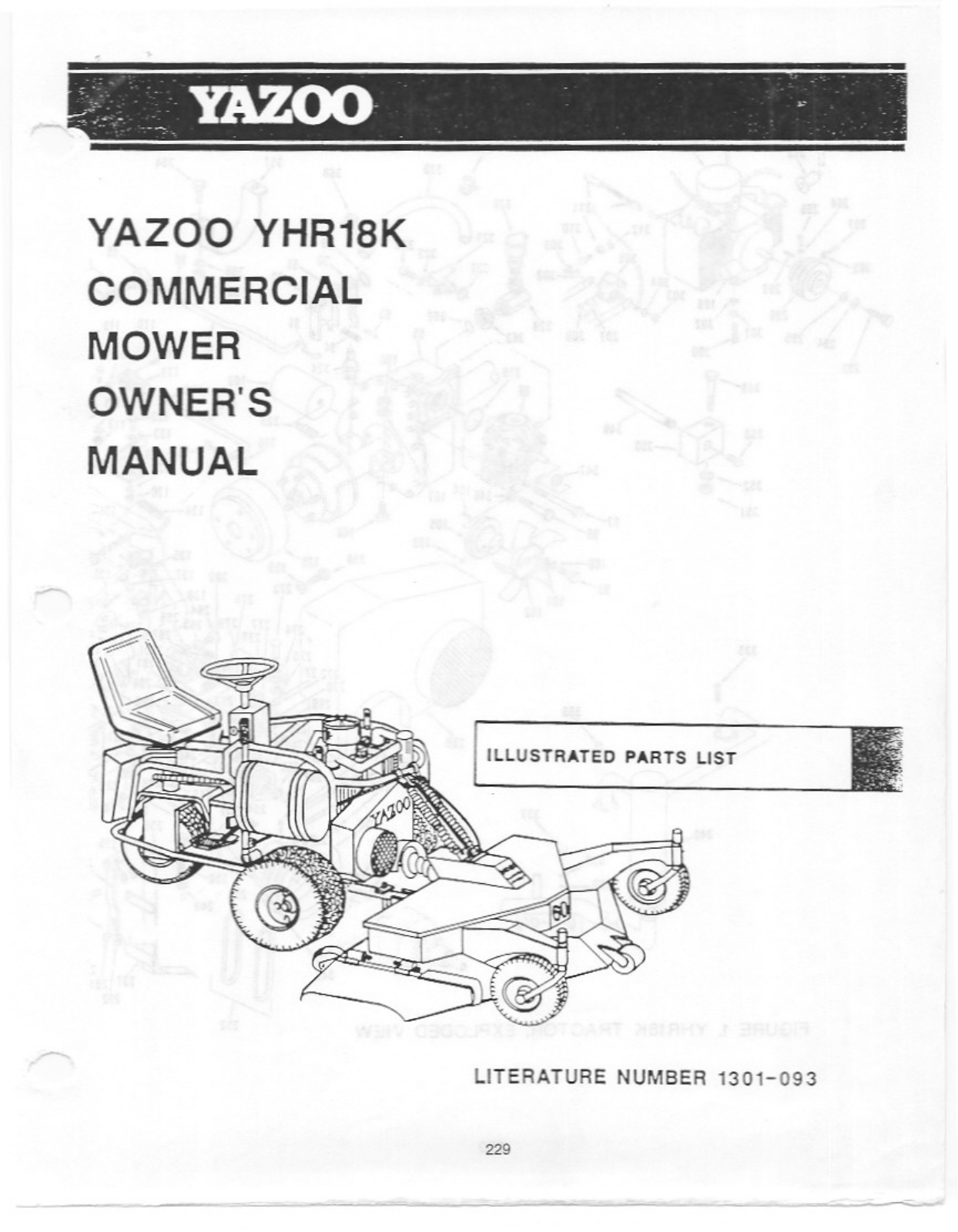 Yazoo/Kees YHR18K User Manual