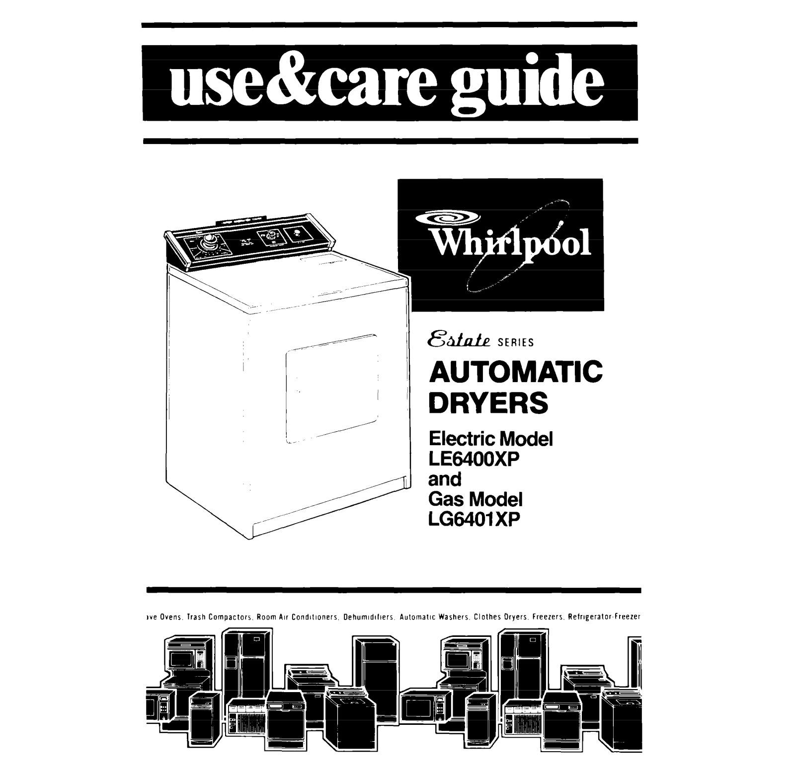 Whirlpool LE6400XP, LG6401XP User Manual - ManualMachine.com