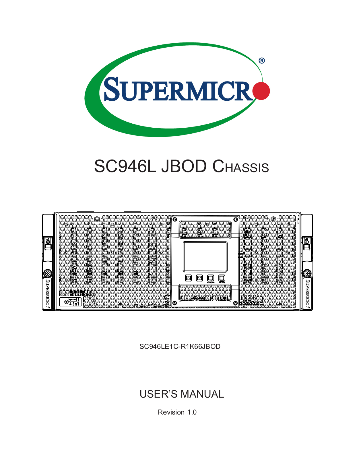 Supermicro SC946LE1C-R1K66JBOD User Manual