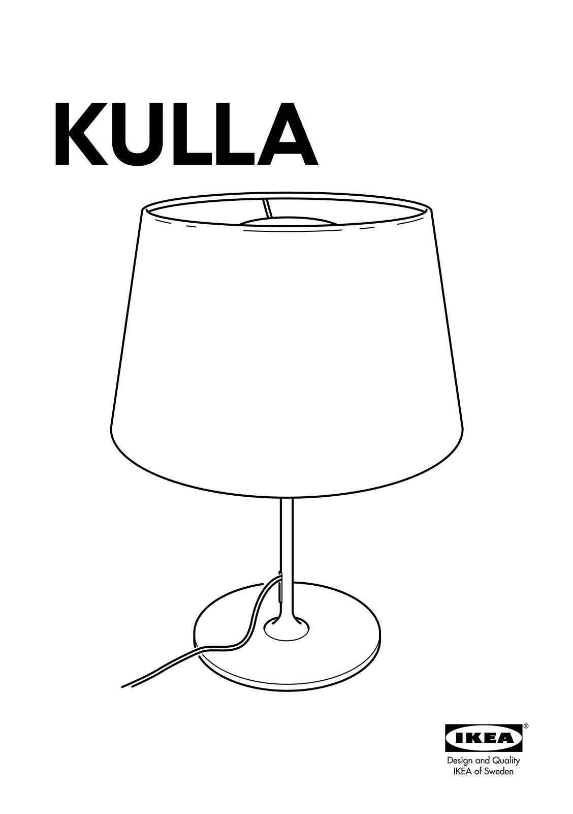 IKEA KULLA User Manual