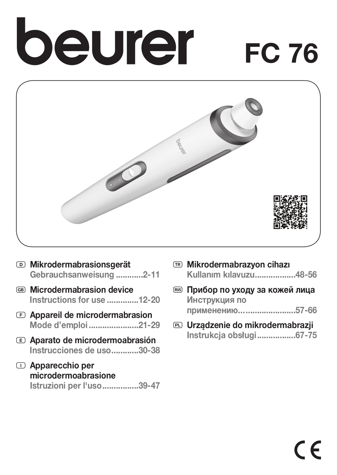 Beurer FC76 User Manual