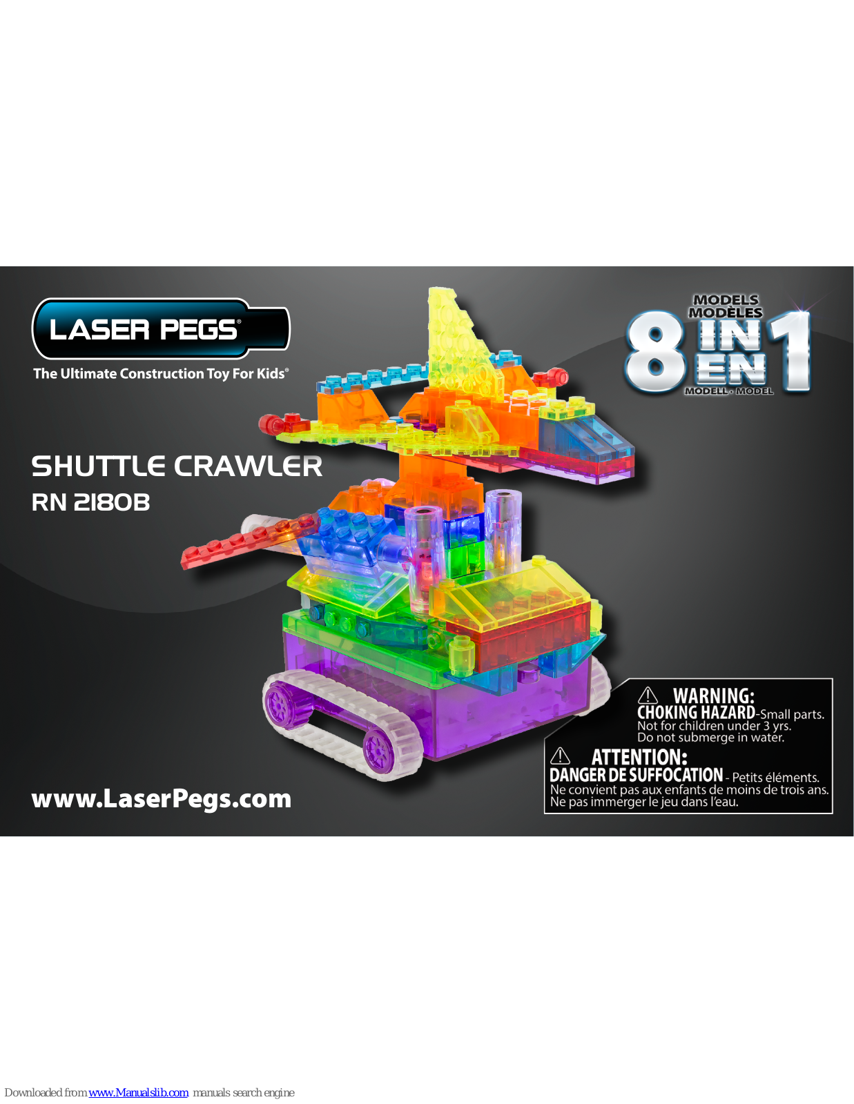 Laser Pegs SHUTTLE CRAWLER RN 2180B User Manual