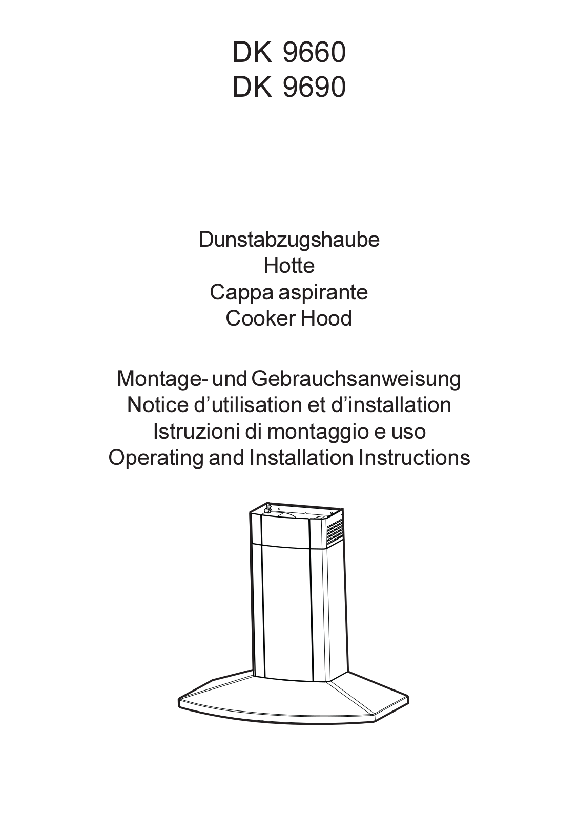 ELECTROLUX DK9660M9 User Manual