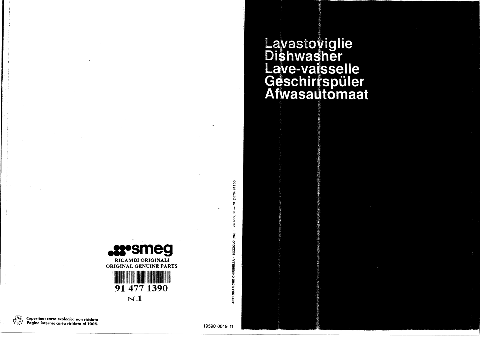 SMEG 02.900720, 4046.4, AP124, DW126CKD, DW127 User Manual