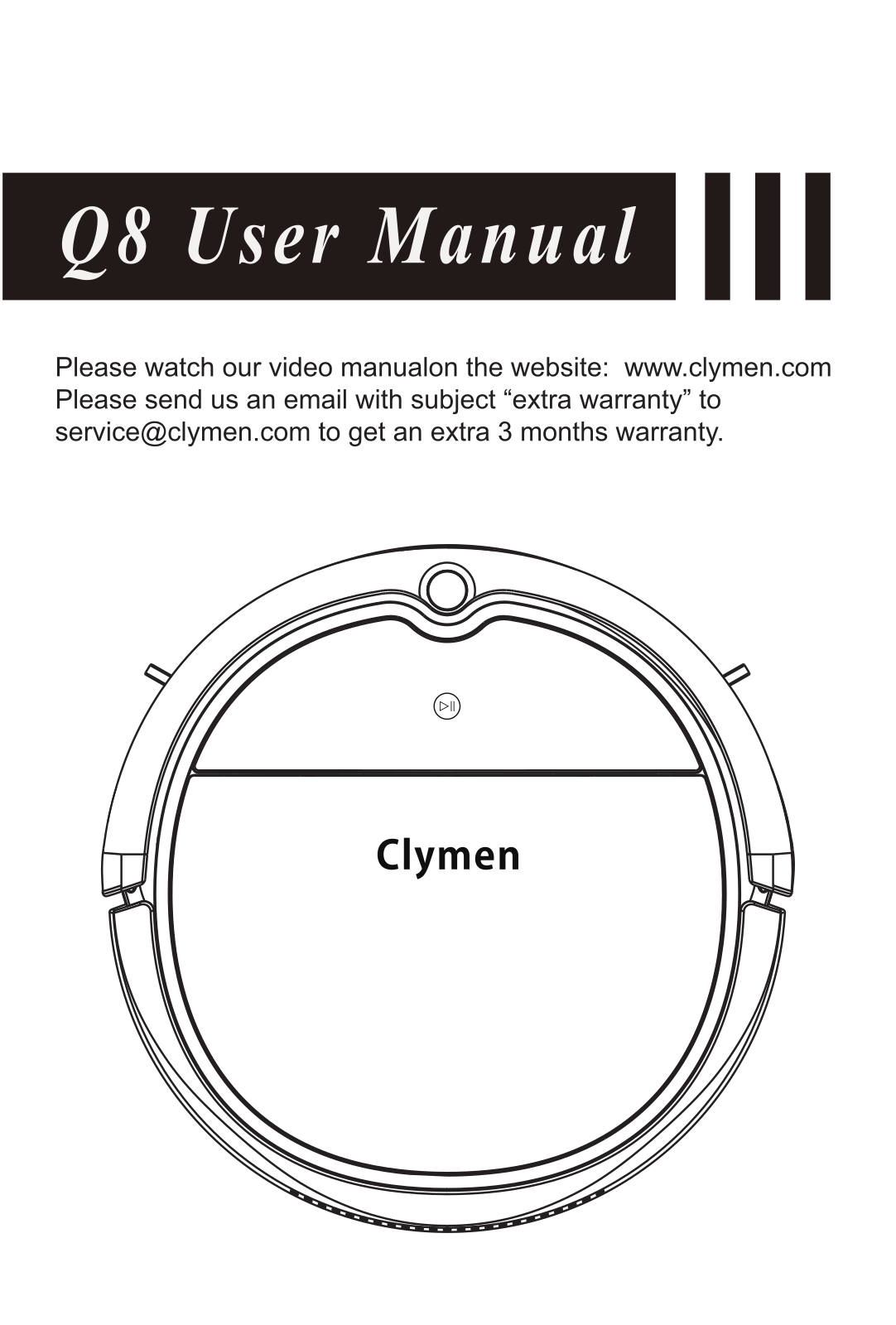 Clymen Q8 User Manual