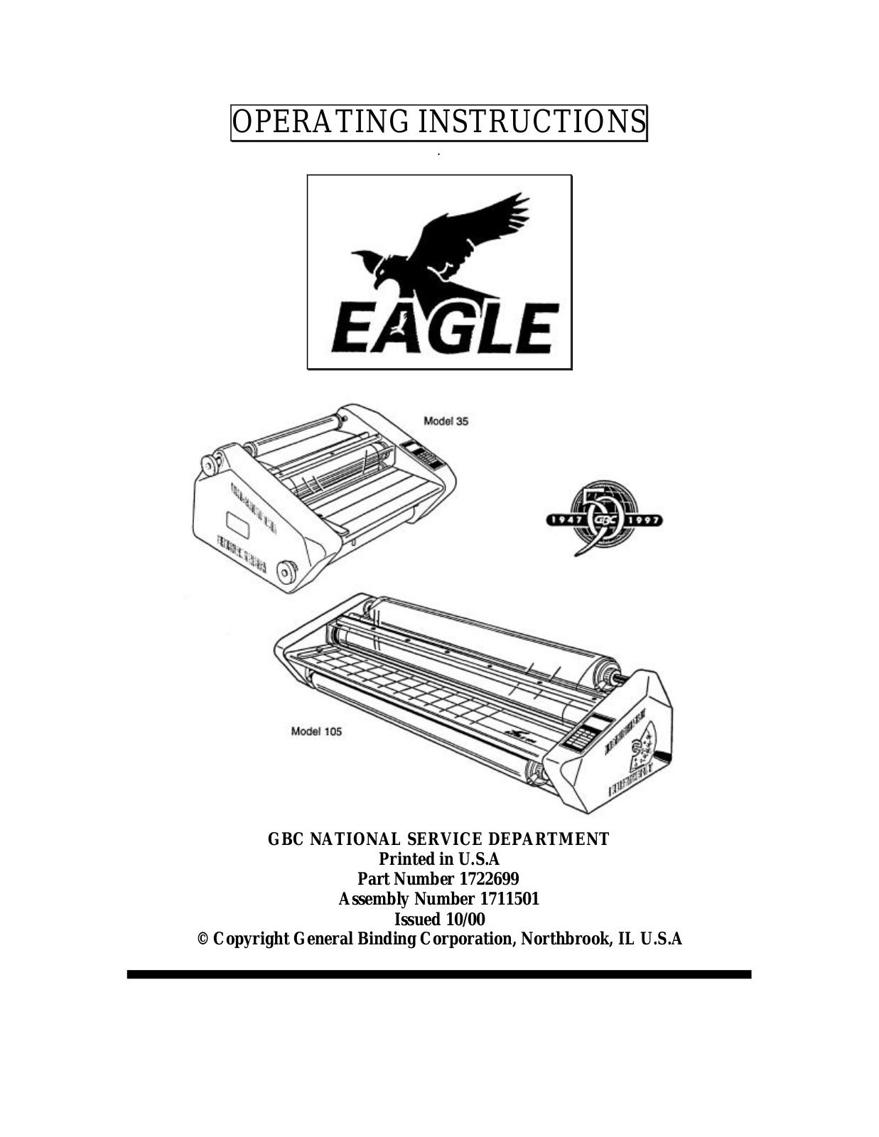 Eagle Electronics 105, 35 User Manual