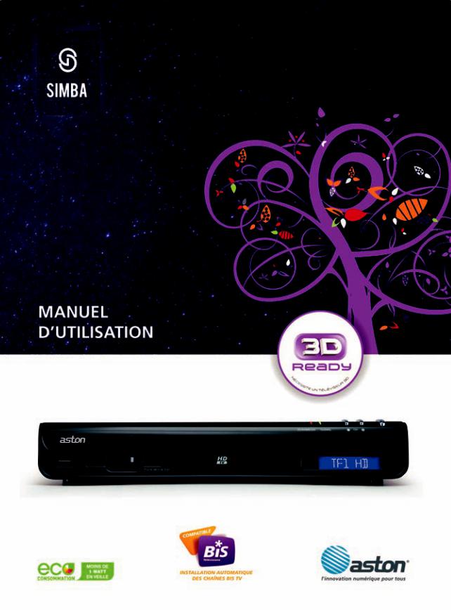 ASTON SIMBA HD, SIMBA HD PREMIUM TNTSAT, SIMBA TWIN HD TNTSAT User Manual