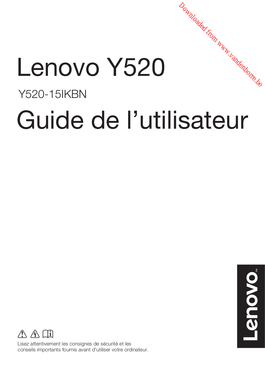 LENOVO Legion Y520-15IKBN User Manual