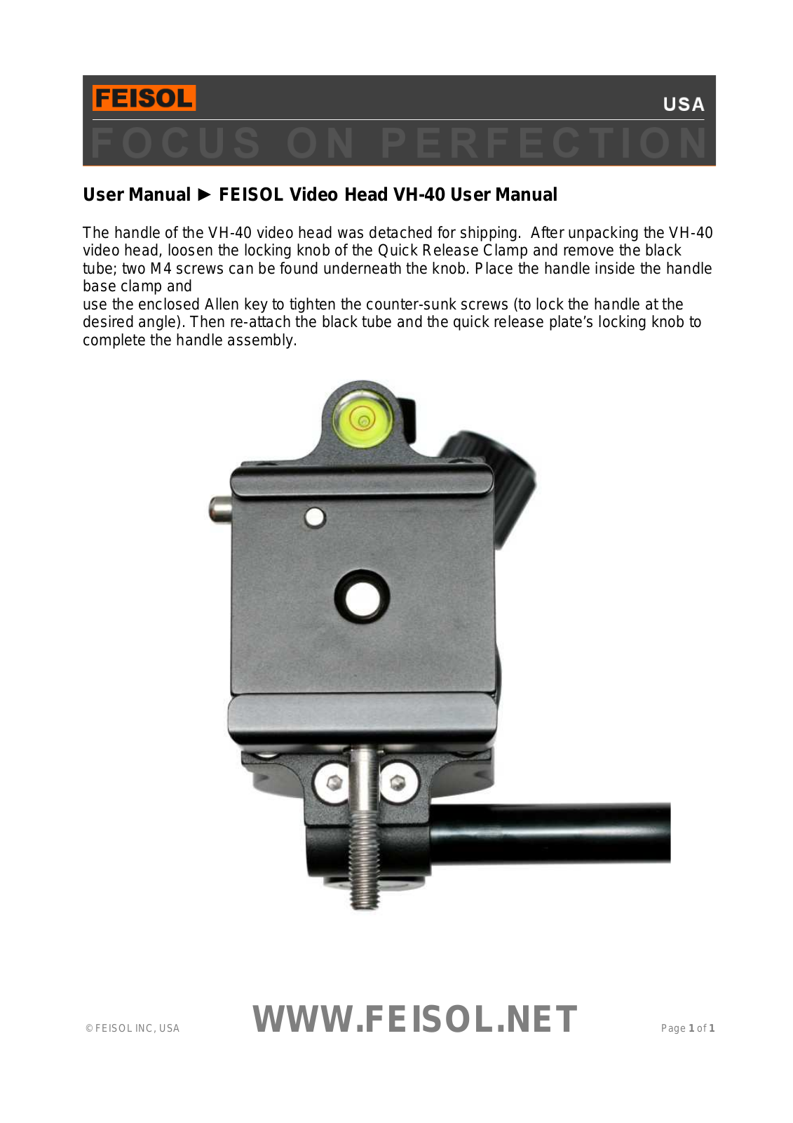 FEISOL VH-40 User manual - ManualMachine.com