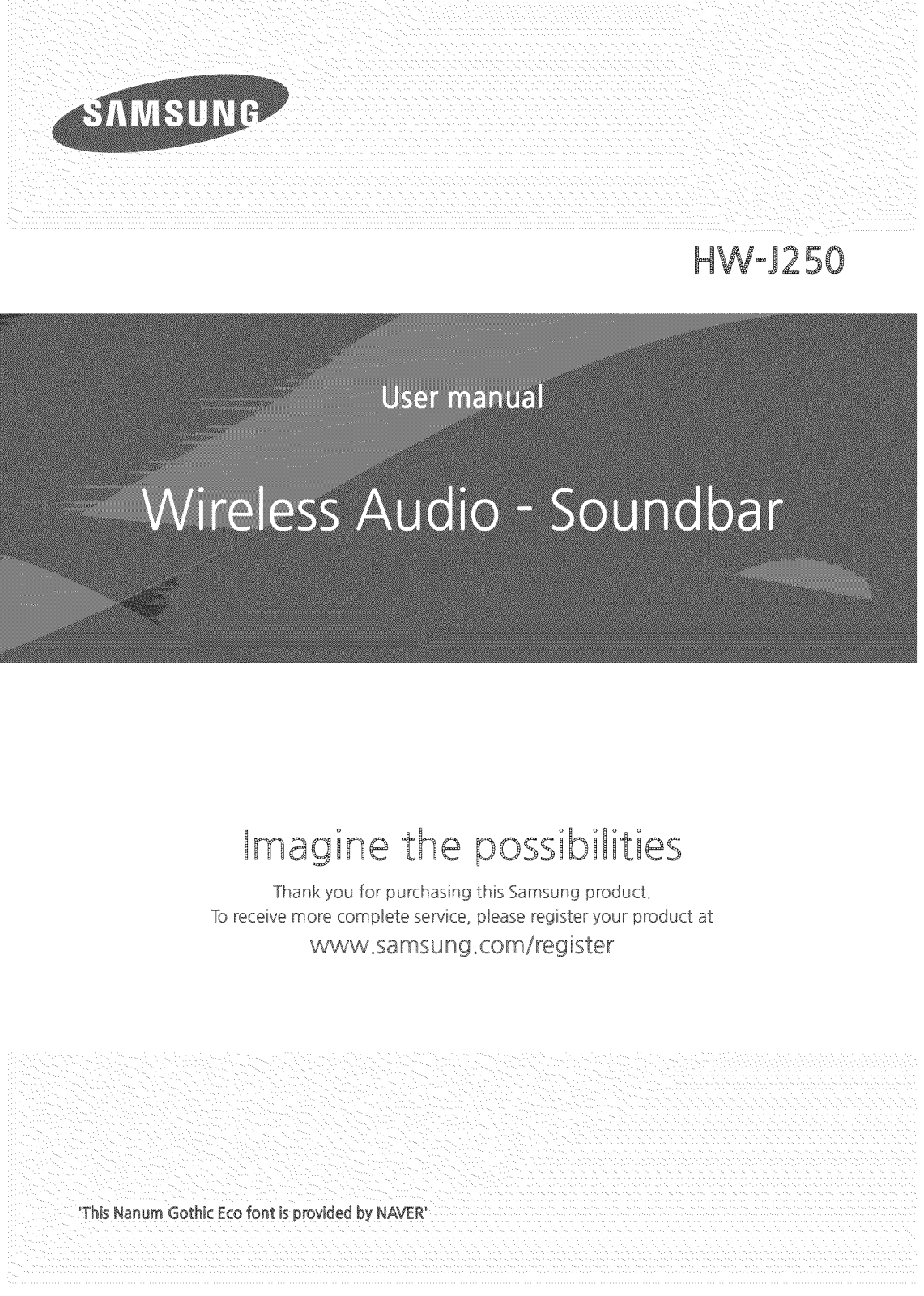 Samsung HW-J250/ZA-ZZ01 Owner’s Manual