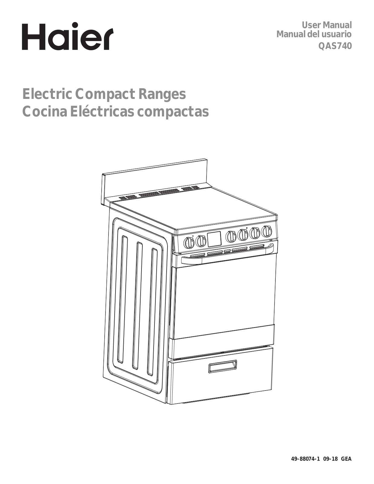 Haier QAS740RM1SS Owner’s Manual