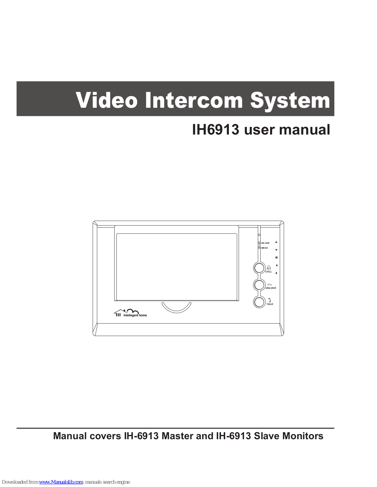 Intelligent Home IH6913, IH6913SD User Manual - ManualMachine.com