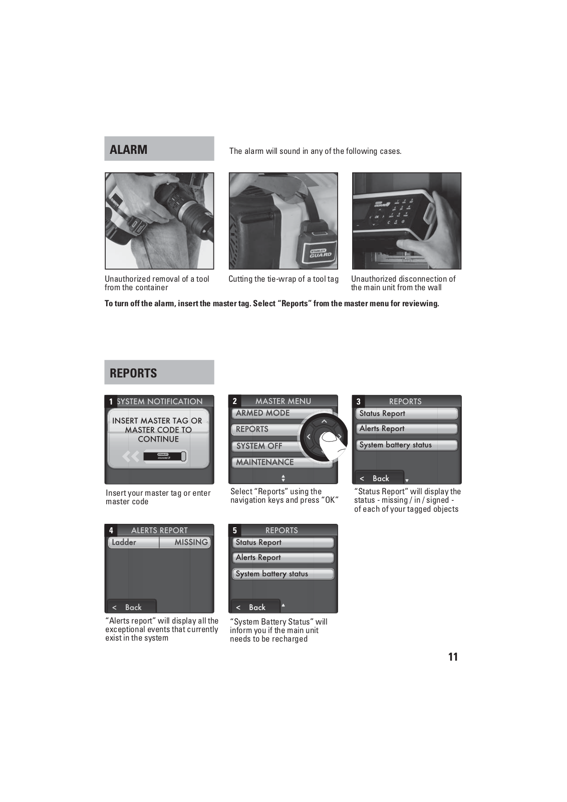 The Stanley Works Israel ICS310000, ICS311000 Users manual